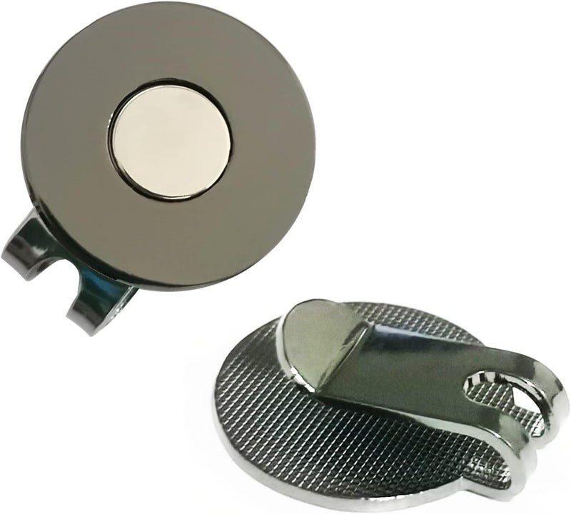 Adhere Golf Hat Clip Golf Ball Marker Holder Magnetic Golf Cap Clips Without Ball Marker - Image 1